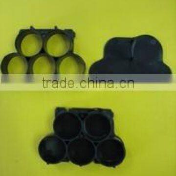 solid and hollow battery holder