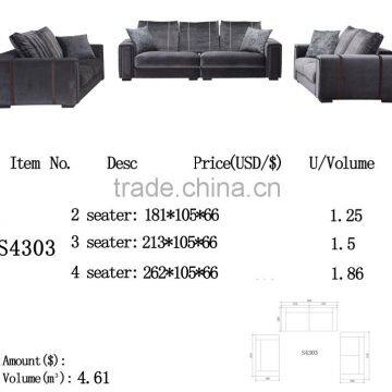 S4303 2 Seater 3 Seater 4 Seater Large Fabric Sofa Set Prices photo-5