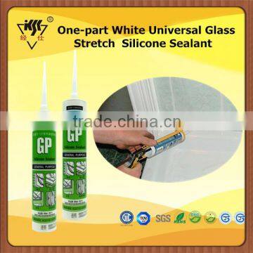 One-part White Universal Glass Stretch Silicone Sealant