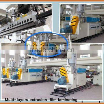 HDLF 65X2-1000 NEW ! Conditon Double Screw T-die Extrusion PE PP Coating Laminating Machine photo-2