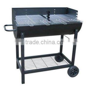 Large charcoal rotating barbecue bbq grill