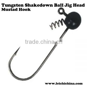 Fishing wholesale tungsten shake down ball jig head