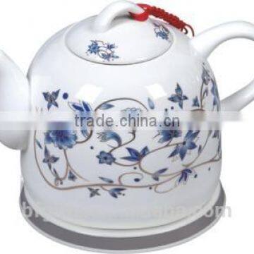 Enamel kettle set/ Ceramic LED Electric kettle/ White High Quality Teapot set/ 2016 New Design-