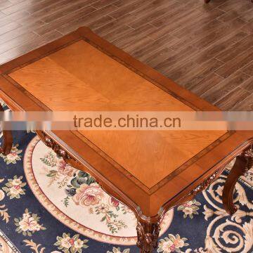 Dining Room Furniture Antique Carving Wooden Rectangle Dining Table photo-2