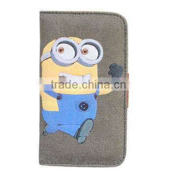 Case For iPhone Print Minions Canvas Phone Case For iPhone 6