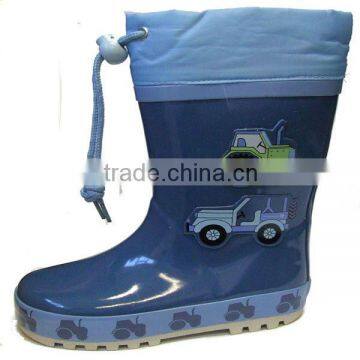 2014 printing car children rain boots