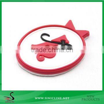 Sinicline OEM Cat Shape Silicone Rubber Clothing Label