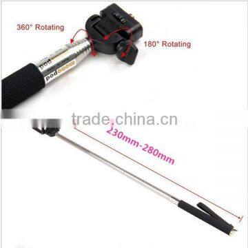 Portable Handheld Self-Timer Monopod for Camera & Phone Telescopic Extendible Selfprotrait Stand Holder for Iphone / Samsung photo-2