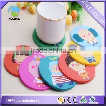 Customize Thick Cartoon Soft PVC Rubber Mixed Pack Bar Mat