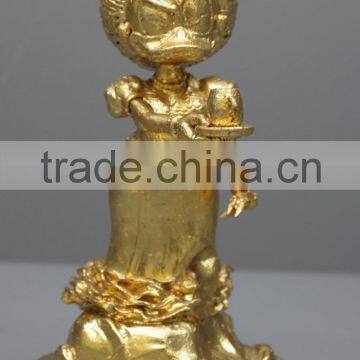 OEM cartoon toys golden plated figure donald duck