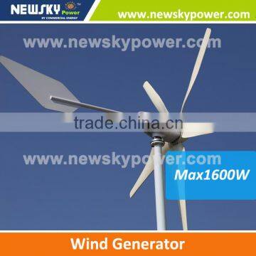 400w-1600w roof wind power generator residential wind power generator china