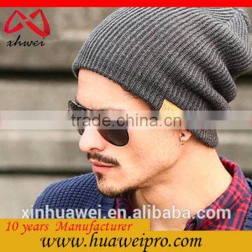 Unisex Gender and Common Fabric Feature wool knitted beanie hat