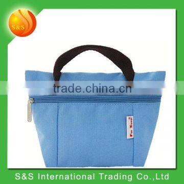 Practical solid color tote bag foldable lady bags handbag