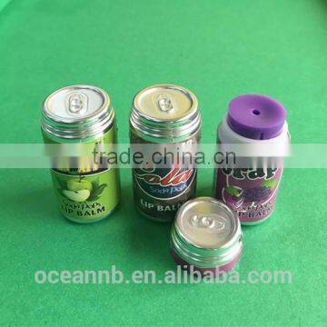 Soda pop shape lip balm