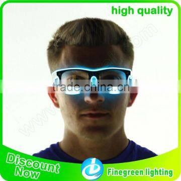 Promotion popular cool LED Light Up EL Glasses Wholesale For Party Wedding