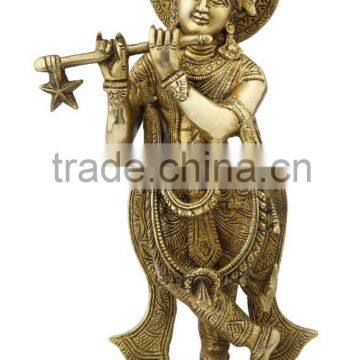 Krishna Sitting with Ornaments 12"