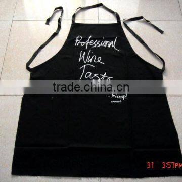 Cheap BBQ Apron &cotton Apron for Kitchen and Promotion Black Bib Apron With Printing -58 Quality Choice photo-5