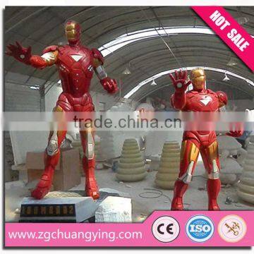 Amusement Park fiberglass life size ironman statue