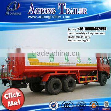 4X2 drive type water tank trailer truck with pump, water tanker for sale