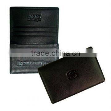 Business Expandable PU leather name card wallets