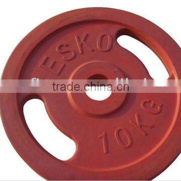 fitness colored Olympic weight plate