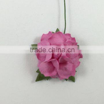 Pink, Small Handmade Mulberry Paper Flower, Wedding Party, Scrap-booking Crafts, Wholesale photo-2