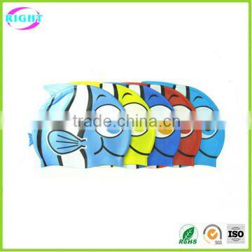 New Design Waterproof Silicone Latex Swim Cap photo-6