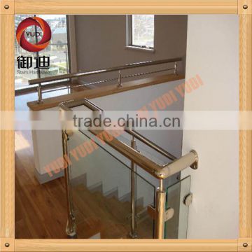 indoor house uesd modern staircase glass railing