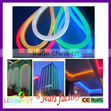 LED Colored Jacket Flexible Neon 24V Blue led neon flex IP68