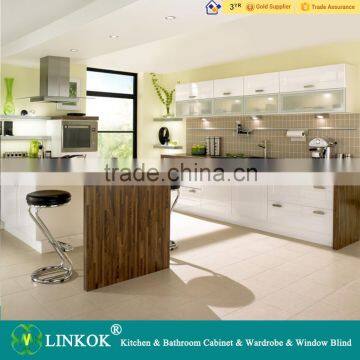 Innovative modern white lacquer door kitchen cabinet design