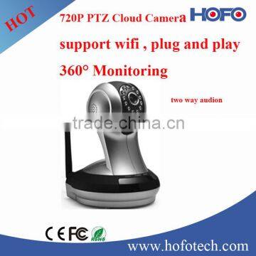 360 degree wireless camera, p2p ip camera for shop care,360 degree security camera