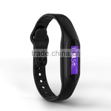 100% Original! New 0.69 inch Touch Bluetooth 4.0 Smart Band TPU Waterproof IP67 Smart bracelet E06 Watch Android 4.4 IOS 7.0