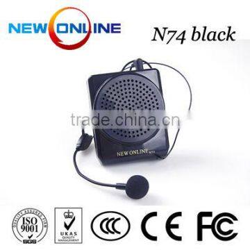 hotsale waistband amplifier, microphone,audio amplifier, megaphone N74 Black