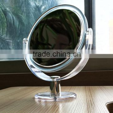 Swivel double sided desktop acrylic vanity mirror