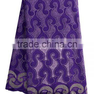 CL17- 103 New coming fashion african style nice pattern nigeria design voile cotton lace