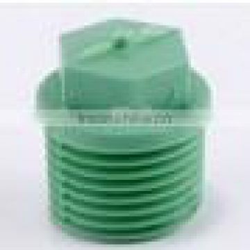 Hot Sale Green PPR Male Plug/ppr male adaptor