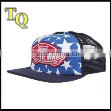 5 panel custom made applique embroidery trucker hats