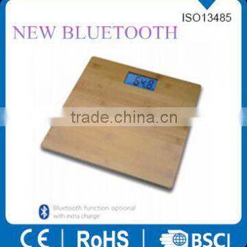 Hot sales nature bamboo platform digital weighing body scale from China supplier