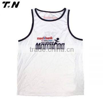 Cool full sublimation white running shirts
