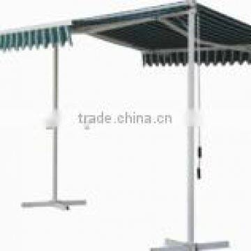 two 2014 Hot sale side double column retractable manual polyester awning,awning component