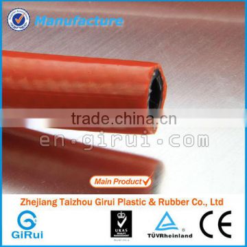 pvc gas hose inside black, outside orange color