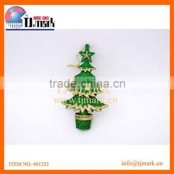 PLASTIC CHRISTMAS TREE SHAPED ORNAMENTS