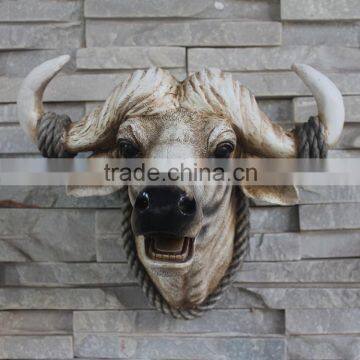 Wall art restaurant decorative resin ornamental cows