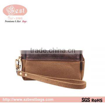 Canvas new clutch bag,lady wallet with handle