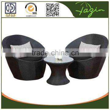 Plastice Rattan Coffee Shop Modern Garden Coffee Table and Chairs