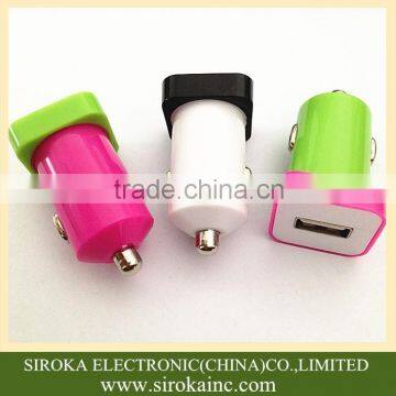 Mobile phone use colorful mini micro usb travel car charger adaptor for Samsung Galaxy Tab