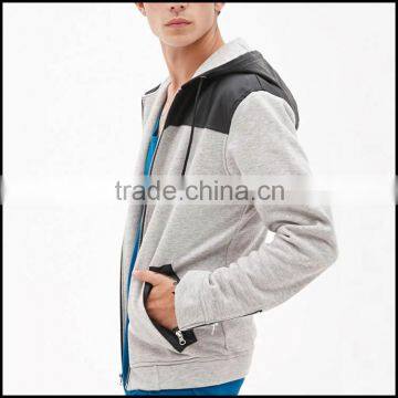 wholesale plain zip hoodies and men winter coat with low prices made in China