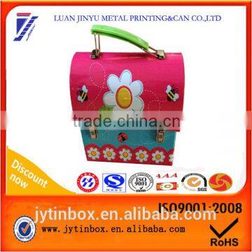nice-can mini tin lunch box for kids with lock and handle