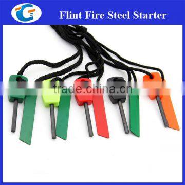 Mini Various Color Camping Equipment Fire Starter Flint Ferrocerium Rod