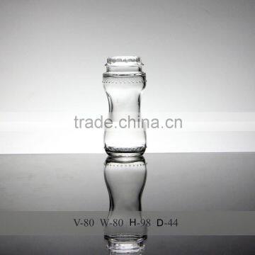 Manufacturer Sales Glass Spice Shaker Bottles/ jars 80ml